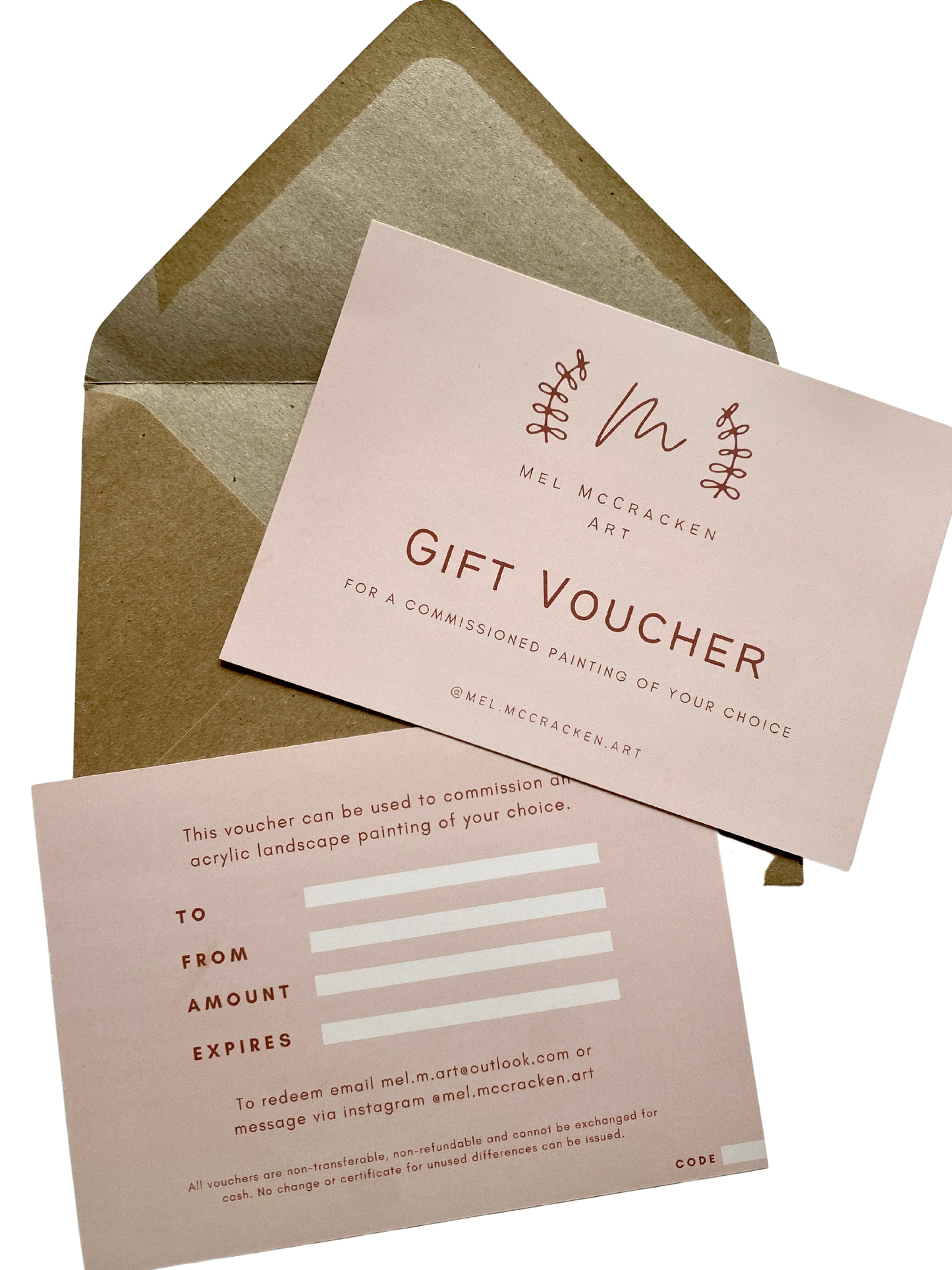 Mel McCracken Art Gift Voucher