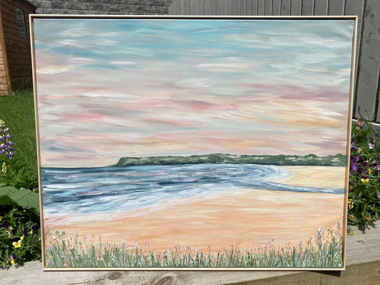 'Ballycastle Beach' Acrylic Painting